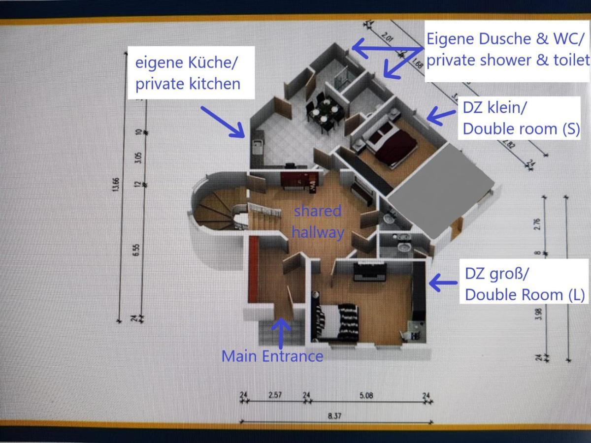 Villa Hanseart Luebeck - Privatzimmer In Zentraler Lage Dış mekan fotoğraf
